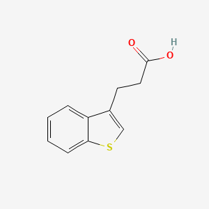 molecular formula C11H10O2S B1280011 3-(1-Benzothiophen-3-YL)propanoic acid CAS No. 26461-80-3