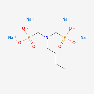 molecular formula C6H13NNa4O6P2 B12800135 Tetrasodium ((butylimino)bis(methylene))bisphosphonate CAS No. 94232-82-3