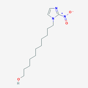 molecular formula C14H25N3O3 B12800136 11-(2-Nitro-1H-imidazol-1-yl)undecan-1-ol CAS No. 94079-82-0