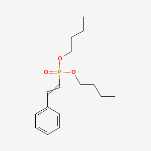 molecular formula C16H25O3P B12800143 Dibutyl styrylphosphonate CAS No. 4124-95-2