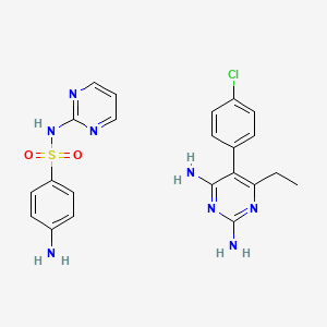 molecular formula C22H23ClN8O2S B12800153 Rebalance CAS No. 87155-33-7