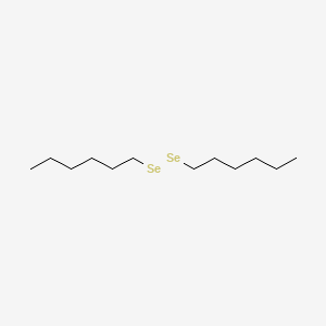 molecular formula C12H26Se2 B12800162 Diselenide, dihexyl CAS No. 52056-08-3