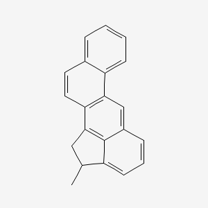 molecular formula C21H16 B12800236 Benz(j)aceanthrylene, 1,2-dihydro-2-methyl- CAS No. 13728-81-9