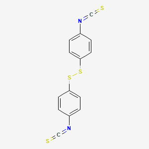 molecular formula C14H8N2S4 B12800247 1,1'-Dithiobis(4-isothiocyanatobenzene) CAS No. 15398-69-3