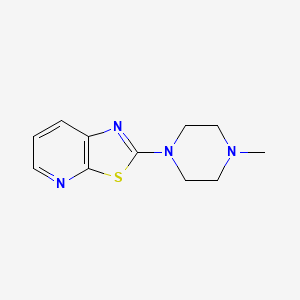 molecular formula C11H14N4S B12800274 2-(4-Methylpiperazin-1-yl)[1,3]thiazolo[5,4-b]pyridine CAS No. 67219-28-7