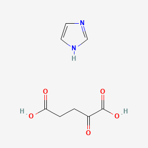 molecular formula C8H10N2O5 B12800284 Imidazole oxoglurate CAS No. 81560-40-9
