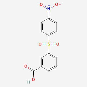 molecular formula C13H9NO6S B12800304 3-((4-(Hydroxy(oxido)amino)phenyl)sulfonyl)benzoic acid CAS No. 7402-75-7