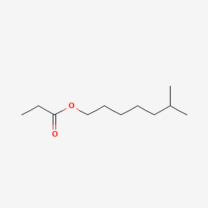 molecular formula C11H22O2 B12800311 Propanoic acid, isooctyl ester CAS No. 68928-75-6