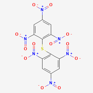 molecular formula C12H4N6O12S<br>[(NO2)3C6H2]2S B12800400 Picryl sulfide CAS No. 2217-06-3