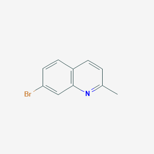 molecular formula C10H8BrN B1280046 7-Bromo-2-methylquinoline CAS No. 4965-34-8