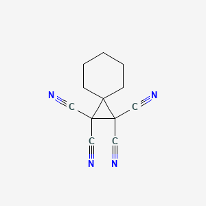 molecular formula C12H10N4 B12800462 Spiro[2.5]octane-1,1,2,2-tetracarbonitrile CAS No. 10432-36-7