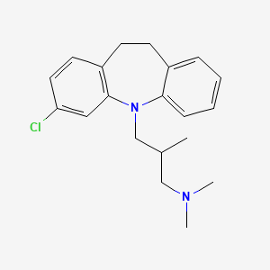 molecular formula C20H25ClN2 B12800465 3-Chloro-beta-methylimipramine CAS No. 1043-24-9