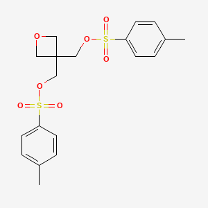 molecular formula C19H22O7S2 B12800491 [3-[(4-Methylphenyl)sulfonyloxymethyl]oxetan-3-yl]methyl 4-methylbenzenesulfonate CAS No. 6125-25-3