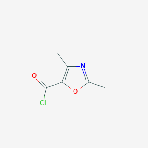 molecular formula C6H6ClNO2 B1280055 Dimethyl-1,3-oxazole-5-carbonyl chloride CAS No. 69695-18-7