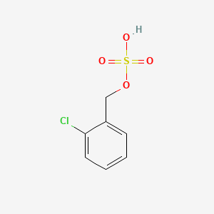 molecular formula C7H7ClO4S B12800579 2-Chlorobenzenemethanol hydrogen sulfate CAS No. 85680-02-0
