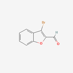molecular formula C9H5BrO2 B1280058 3-Bromo-1-benzofuran-2-carbaldehyde CAS No. 38281-52-6