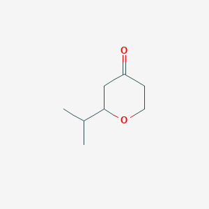 molecular formula C8H14O2 B1280061 2-isopropyltetrahydro-4H-pyran-4-one CAS No. 23659-45-2
