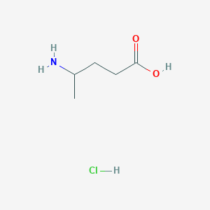 molecular formula C5H12ClNO2 B1280062 4-Aminopentanoic acid hydrochloride CAS No. 62000-70-8