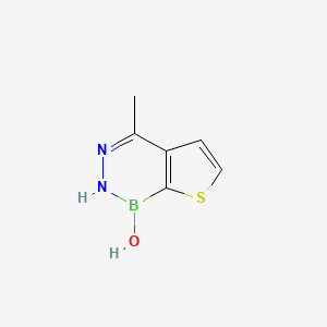 molecular formula C6H7BN2OS B12800628 4-Methylthieno(2,3-d)(1,2,3)diazaborinin-1(2H)-ol CAS No. 58157-78-1