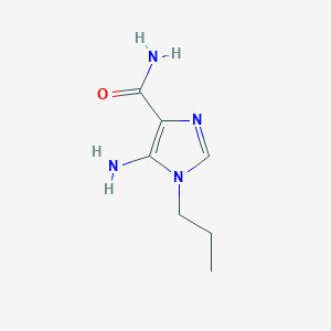 molecular formula C7H12N4O B1280063 5-Amino-1-propyl-1H-imidazole-4-carboxamide CAS No. 61507-88-8