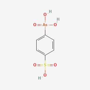 molecular formula C6H7AsO6S B12800708 Sodium p-arsonobenzenesulphonate CAS No. 6634-88-4