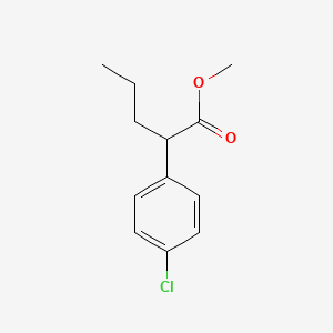 molecular formula C12H15ClO2 B1280071 Methyl 2-(4-chlorophenyl)pentanoate 