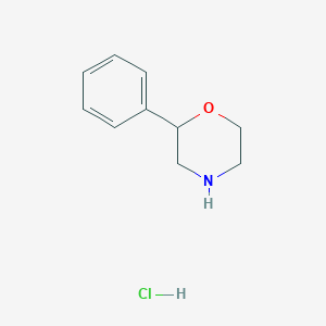 molecular formula C10H14ClNO B1280072 2-Phenylmorpholine hydrochloride CAS No. 23972-42-1