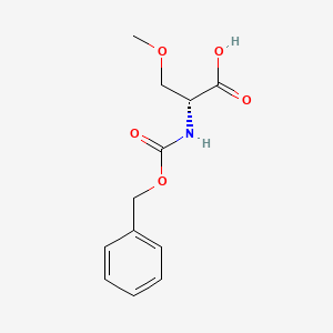 molecular formula C12H15NO5 B1280074 (R)-2-(benzyloxycarbonylamino)-3-methoxypropanoic acid CAS No. 86096-35-7