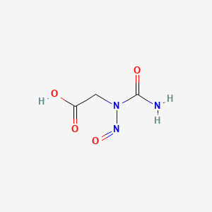 molecular formula C3H5N3O4 B12800776 Carboxymethylnitrosourea CAS No. 60391-92-6
