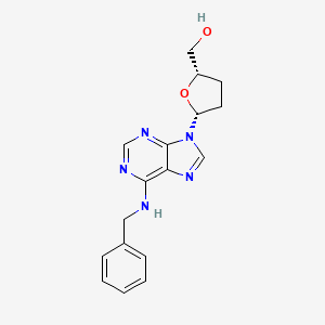 molecular formula C17H19N5O2 B12800781 N^6-Benzyl-2',3'-dideoxyadenosine CAS No. 120503-63-1