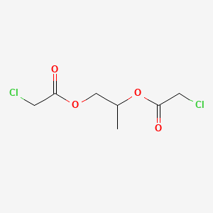 molecular formula C7H10Cl2O4 B12800783 1,2-Bis(chloroacetoxy)propane CAS No. 42831-64-1