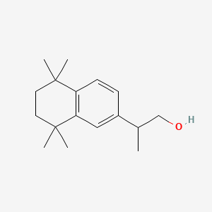 molecular formula C17H26O B12800796 2-Naphthaleneethanol, 5,6,7,8-tetrahydro-beta,5,5,8,8-pentamethyl- CAS No. 83175-06-8
