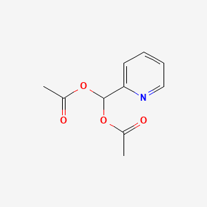 molecular formula C10H11NO4 B12800871 Pyridin-2-ylmethanediyl diacetate CAS No. 6885-17-2