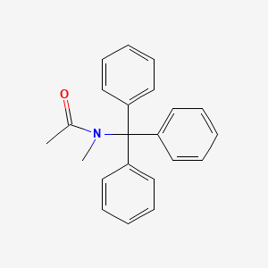 molecular formula C22H21NO B12800887 N-Methyl-N-tritylacetamide CAS No. 6622-11-3