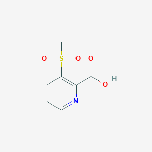 molecular formula C7H7NO4S B1280101 3-(Methylsulfonyl)picolinic acid CAS No. 61830-06-6