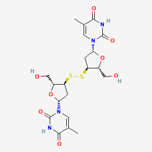 molecular formula C20H26N4O8S2 B12801026 Thymidine, 3',3'''-dithiobis(3'-deoxy-) CAS No. 107601-08-1