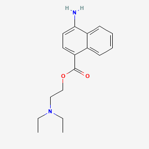 molecular formula C17H22N2O2 B12801049 Naphthocaine CAS No. 5656-83-7