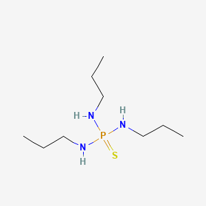 molecular formula C9H24N3PS B12801060 N,N',N''-Tripropylphosphorothioic triamide CAS No. 5395-86-8