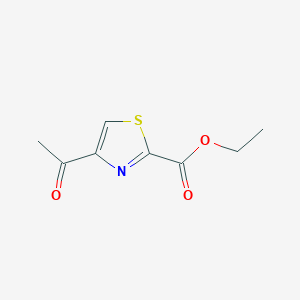 molecular formula C8H9NO3S B1280107 4-Acetyl-thiazole-2-carboxylic acid ethyl ester 