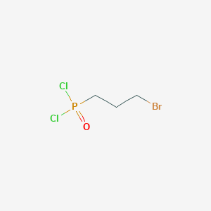 molecular formula C3H6BrCl2OP B12801082 (3-Bromopropyl)phosphonic dichloride CAS No. 86483-94-5