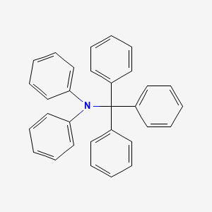 molecular formula C31H25N B12801084 Pentaphenylmethylamine CAS No. 13327-85-0