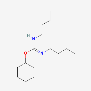 molecular formula C15H30N2O B12801204 Cyclohexyl N,N'-dibutylimidocarbamate CAS No. 92861-90-0