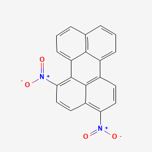 molecular formula C20H10N2O4 B12801297 3,6-Dinitroperylene CAS No. 92072-10-1