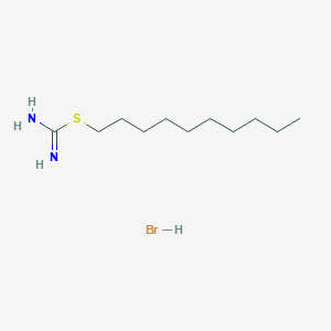 molecular formula C11H25BrN2S B12801314 Decylthiuronium bromide CAS No. 4270-04-6