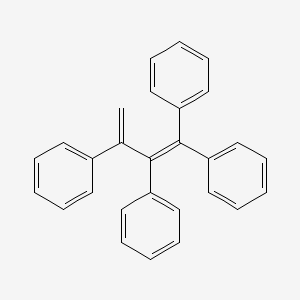 molecular formula C28H22 B12801347 (Triphenylbuta-1,3-dienyl)benzene CAS No. 855244-81-4