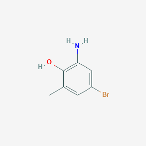 B1280136 2-Amino-4-bromo-6-methylphenol CAS No. 343269-52-3