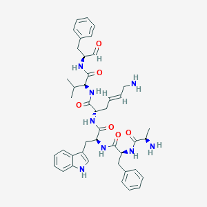 molecular formula C43H54N8O6 B128014 Cyclo(aptlvp) CAS No. 156586-93-5