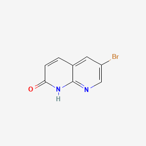 molecular formula C8H5BrN2O B1280143 6-Bromo-1,8-naphthyridin-2-ol CAS No. 72754-05-3