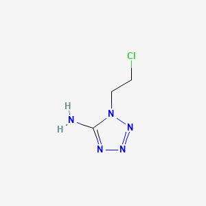 molecular formula C3H6ClN5 B12801434 1-(2-Chloroethyl)-1,4-dihydro-5H-tetraazol-5-imine CAS No. 15284-31-8
