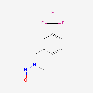 molecular formula C9H9F3N2O B12801456 N-Nitroso-N-(3-trifluoromethylbenzyl)methylamine CAS No. 98736-48-2